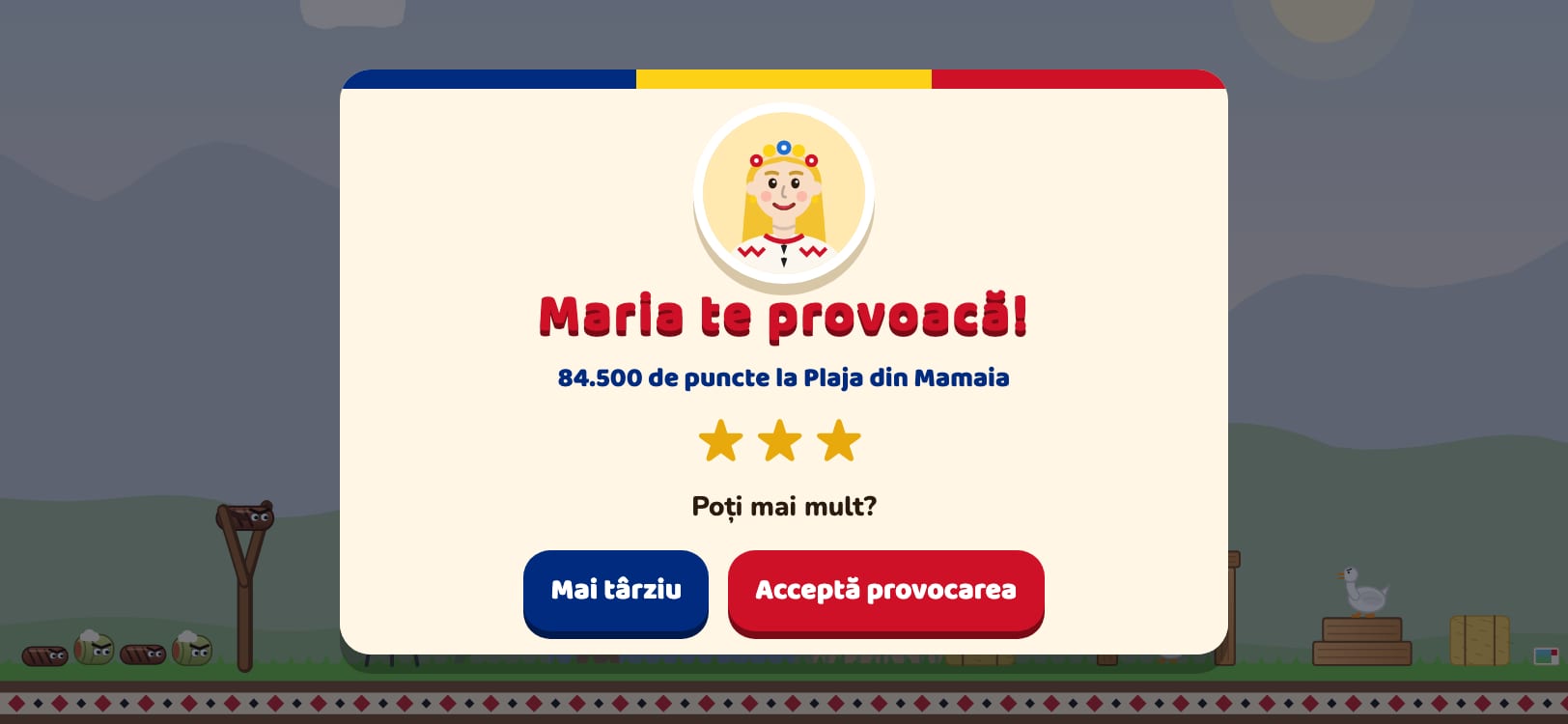 Provocarea unui prieten în joc